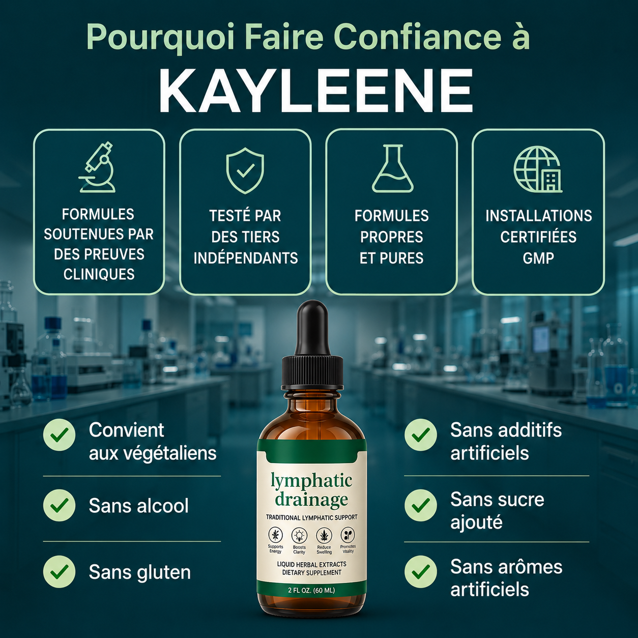 Nouvelle Formule à Puissance Maximale – Drainage Lymphatique kayleene™